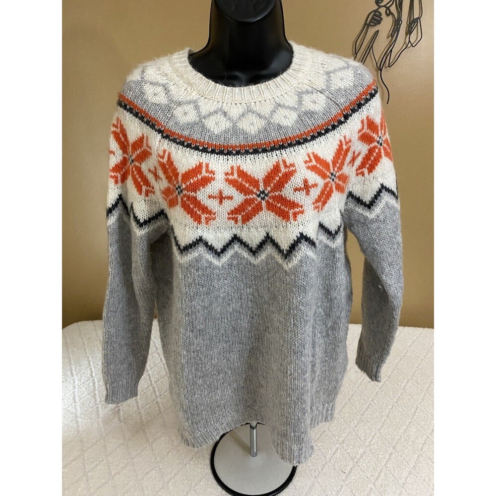 Aerie Geometric Design Women’s Long Sleeve 2 Sided Sweater Size XXS